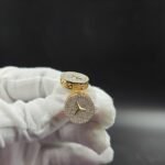 Mercedes Circle Stud Earring 925 Sterling Silver