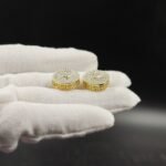 Mercedes Circle Stud Earring 925 Sterling Silver