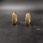 Iced Men's Diamond Tiny Hoop Earring In 925 Sterling Silver