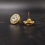 Marquise & RD Diamond Cluster Stud Earring