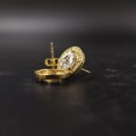 Marquise & RD Diamond Cluster Stud Earring