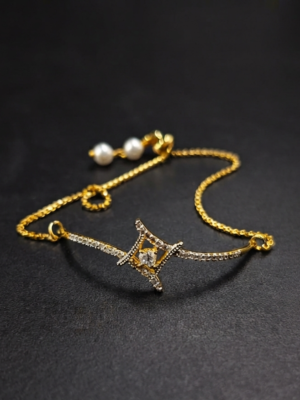 Diamond Gorgeous Adjustable Bolo Bracelet For Women's 925 Sterling Silver