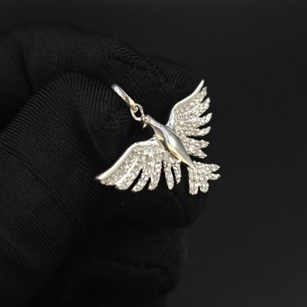 Men's Diamond Flying Bird Small Pendant