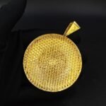 Diamond With Multicolor Enamel Logo Pendant 925 Sterling Silver