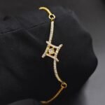 Diamond Gorgeous Adjustable Bolo Bracelet For Women's 925 Sterling Silver