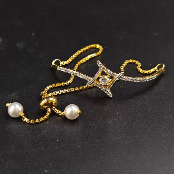 Diamond Gorgeous Adjustable Bolo Bracelet For Women's 925 Sterling Silver