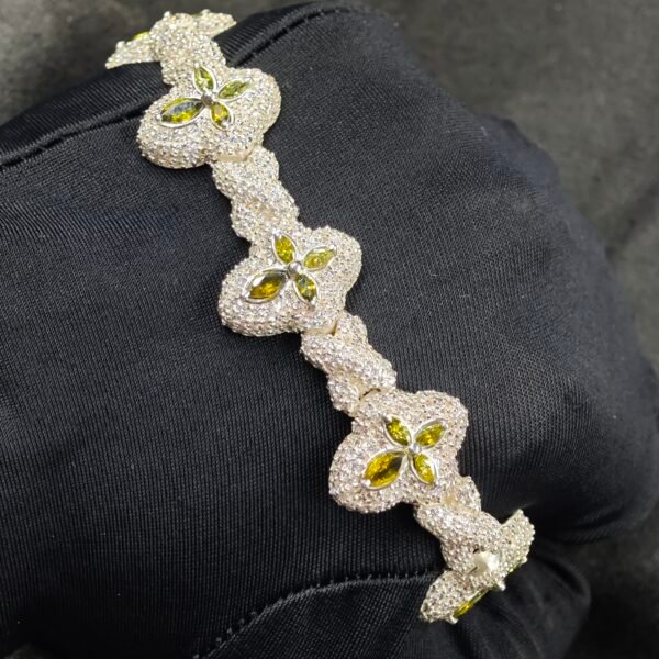 Round & Marquise Diamond Tennis Bracelet 925 Sterling Silver