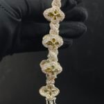 Round & Marquise Diamond Tennis Bracelet 925 Sterling Silver