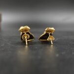 Soild Metal US Doller Stud Earring For Women's 925 Sterling Silver