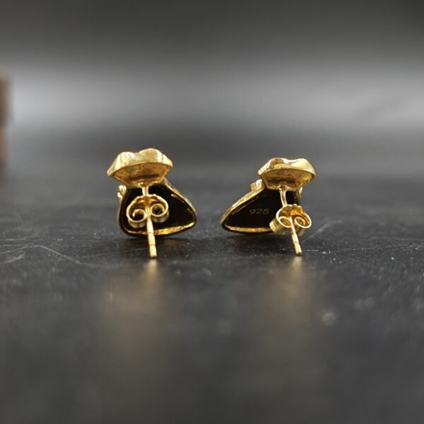 Soild Metal US Doller Stud Earring For Women's 925 Sterling Silver