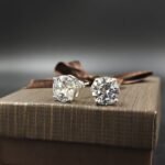 7mm Round Diamond Screw Back Earring For Men's 925 Sterling Silver