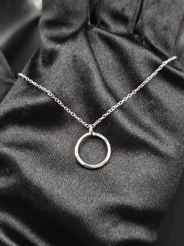 Daily Wear Circle Tiny Pendant For Women's In Solid Mtal 925 Sterling Silver