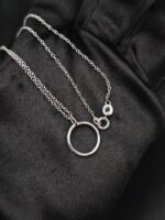 Daily Wear Circle Tiny Pendant For Women's In Solid Mtal 925 Sterling Silver