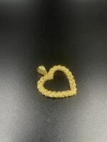 Open Heart Charm Pendant For Ladies 925 Sterling Silver