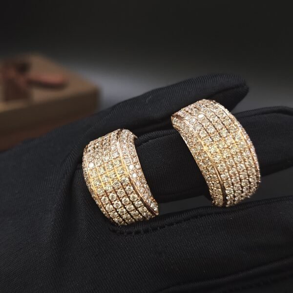 Diamond Half Eternity Couple Band Ring 925 Sterling Silver