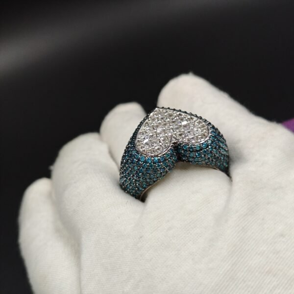 Beautiful Heart Ring For Women's In London Blue Topaz With 925 Sterling Silver