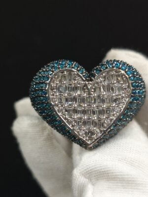 Beautiful Heart Ring For Women's In London Blue Topaz With 925 Sterling Silver