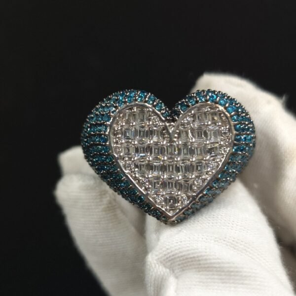 Beautiful Heart Ring For Women's In London Blue Topaz With 925 Sterling Silver
