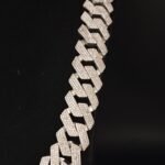 Iced Out Miami Cuban Link Chain Men's Diamond Necklace 925 Sterling Silver