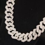 Iced Out Miami Cuban Link Chain Men's Diamond Necklace 925 Sterling Silver