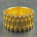 Real Solid Metal Rolex Band Eternity Ring In 925 Sterling Silver