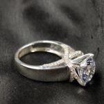 Large Solitaire Diamond Mens Ring 925 Sterling Silver 14k White Gold Plated