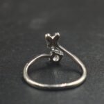 Round White Diamond Adjustable Toe Ring For Her 925 Sterling Silver