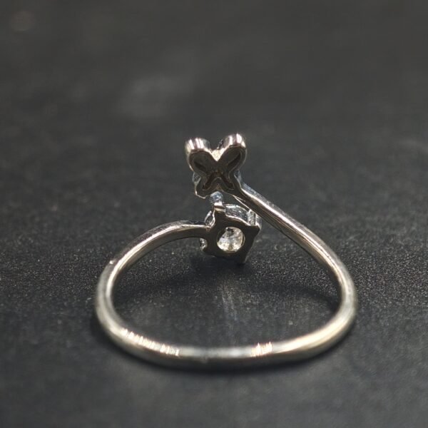 Round White Diamond Adjustable Toe Ring For Her 925 Sterling Silver