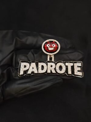 Custom PADAROTE Pendant, 925 Silver and Tester passing moissanite