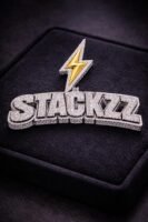 Custom men’s pendant in 925 silver and Tester passing moissanite 1.8 inches