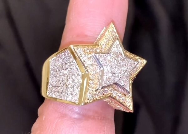 Mens Custom Pendant 925 Silver And Tester Passing Moissanite