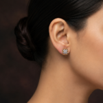 D-VVS Moissanite Earrings For Women's Wear In 925 Sterling Silver