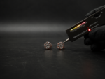 Radiant Round Cluster Moissanite Stud Earrings In 925 Sterling Silver.