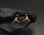 Men’s Moissanite Basketball Player Stud Earrings – Iced 925 Sterling Silver Hip Hop Jewelry