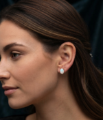 Opal Stud Earrings Oval Shape for Women's Wear In 925 Sterling Silver