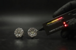 VVS Moissanite Stud Earrings Men's Wear In 925 Sterling Silver.