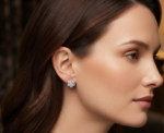 D/VVS Moissanite Floral Cluster Stud Earrings in 925 Sterling Silver – Diamond Look for Women