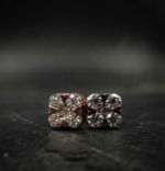 VVS Moissanite Square Stud Earrings For Women's Wear In 925 Sterling Silver.