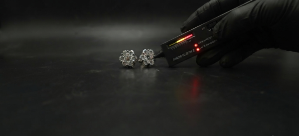Moissanite Stud Earrings for Women 925 Sterling Silver