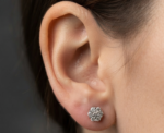 Moissanite Stud Earrings for Women In 925 Sterling Silver