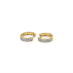 Real Moissanite Hoop Earrings For Women's Wear In 925 Silver.
