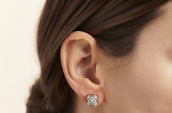 D-VVS Moissanite Earrings For Women's Wear In 925 Sterling Silver