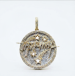 Custom Star Name VVS Moissanite Pendant 925 Sterling Silver.