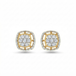 Genuine Moissanite Stud Earrings For Women's Wear In 925 Sterling Silver.
