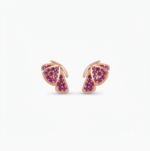 Butterfly CZ Stud Earrings For Women's Wear In 925 Sterling Silver