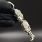Genuine Moissanite Cartoon Figure Pendant For Men's In 925 Sterling Silver.