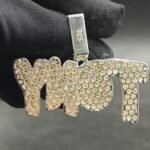 Tester-Passing Moissanite TONY Name Pendant Customised In 925 Sterling Silver.