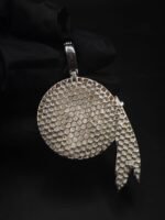 Real Custom Chief Head Moissanite Pendant For Men's Wear In 925 Sterling Silver.