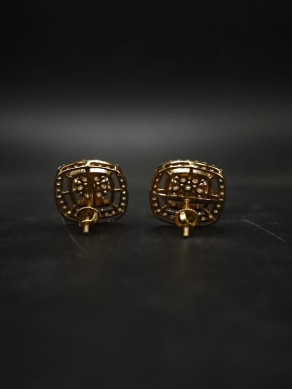 Genuine Moissanite Stud Earrings For Women's Wear In 925 Sterling Silver.