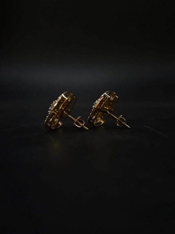 Genuine Moissanite Stud Earrings For Women's Wear In 925 Sterling Silver.